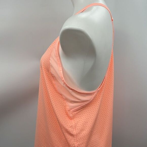 Athleta peach medium spaghetti strap racerback tank - Picture 4 of 8